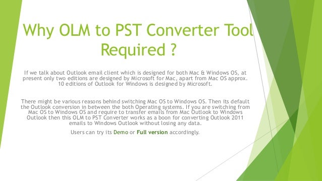 olm to pst converter for windows olm to pst converter for windows
