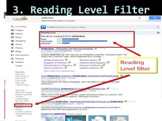 3. Reading Level Filter
