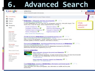 6.  Advanced Search 