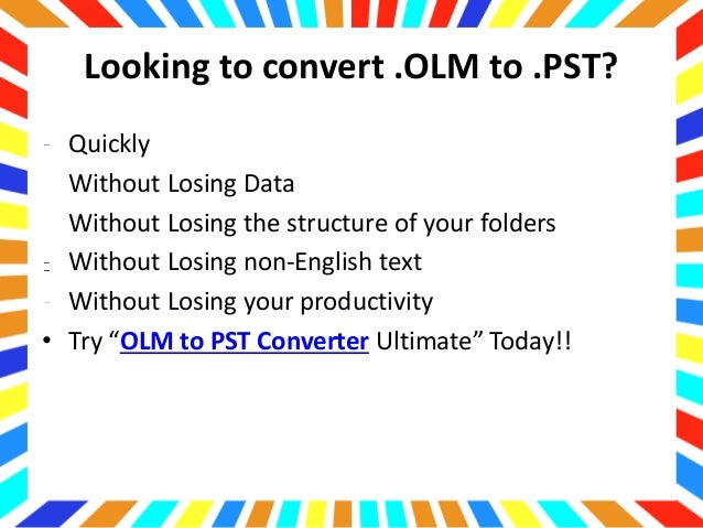 best olm to pst conversion tool