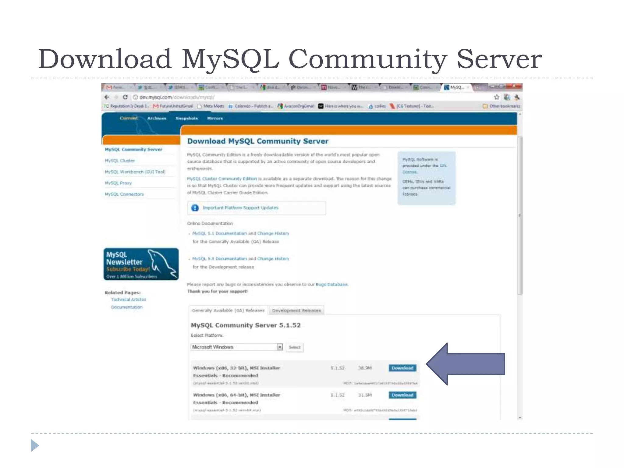 Download MySQL Community Server