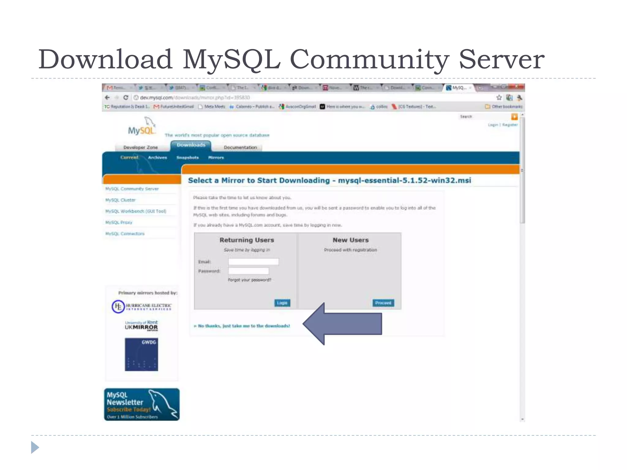Download MySQL Community Server