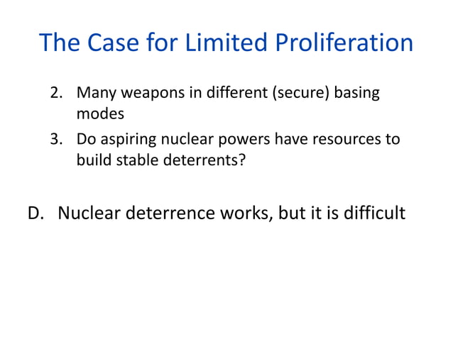 C12 - Nuclear Proliferation | PPT