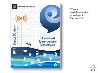 ICT as a
standalone sector,
not an input to
other sectors
 