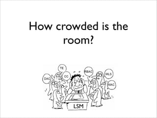 How crowded is the
     room?




        LSM
 