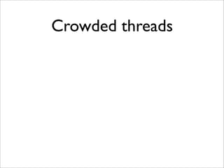 Crowded threads
 