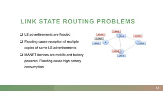 OLSR | Optimized Link State Routing Protocol | PPTX