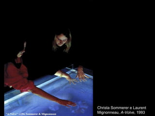 Christa Sommerer e Laurent
Mignonneau, A-Volve, 1993
 