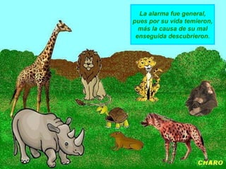 La alarma fue general,
pues por su vida temieron,
más la causa de su mal
enseguida descubrieron.