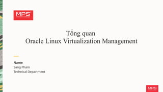 Comprehensive Guide to Oracle Linux Virtualization Management ...