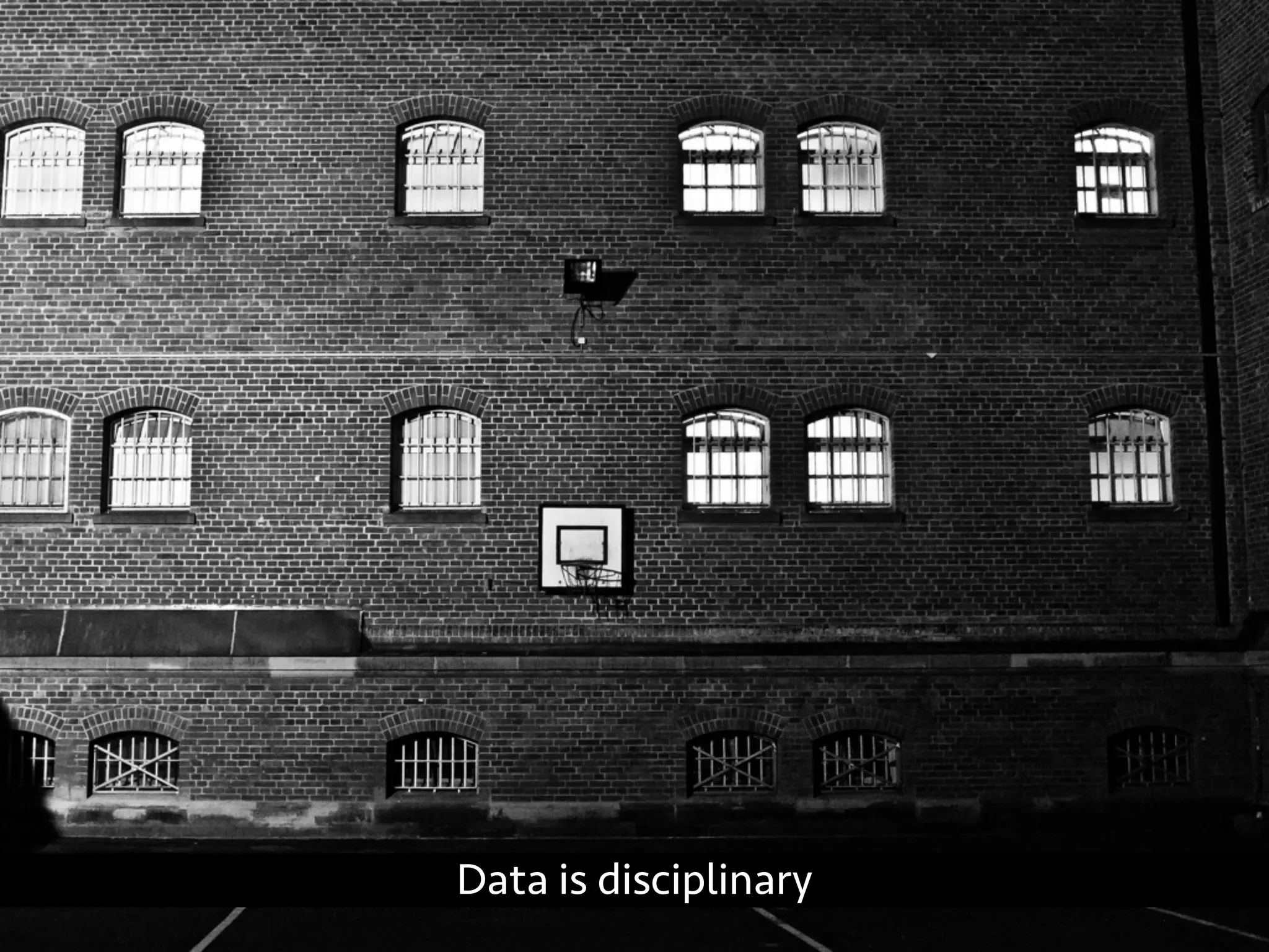 Data is disciplinary