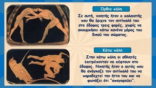 Ολυμπιακοί Αγώνες - Τα αγωνίσματα