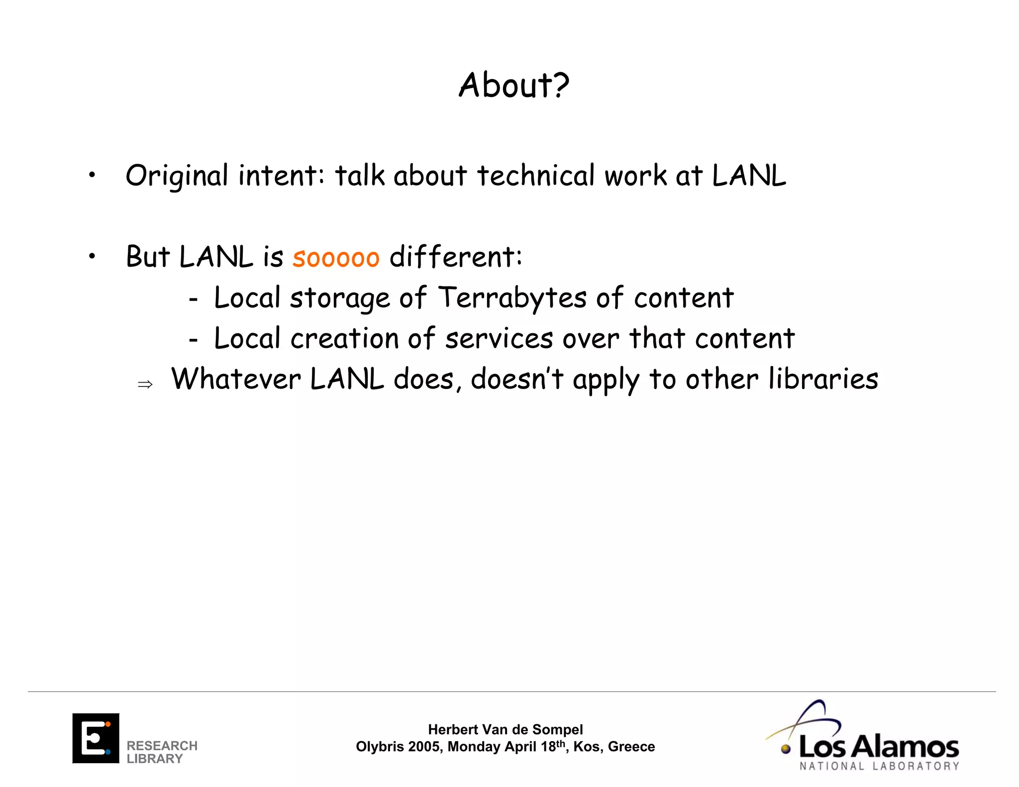 Untitled I: Challenges ahead