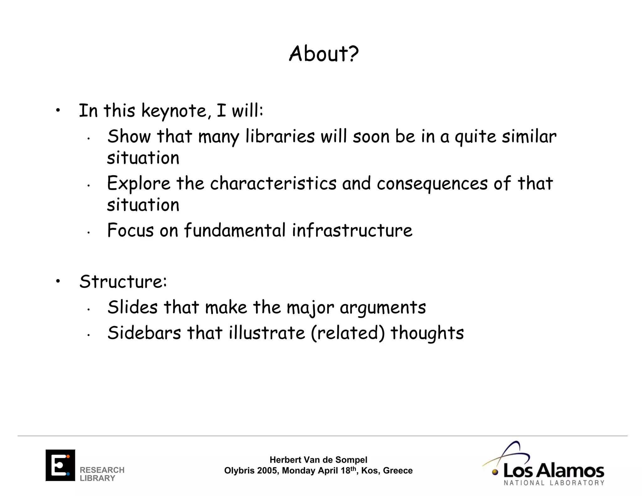 Untitled I: Challenges ahead