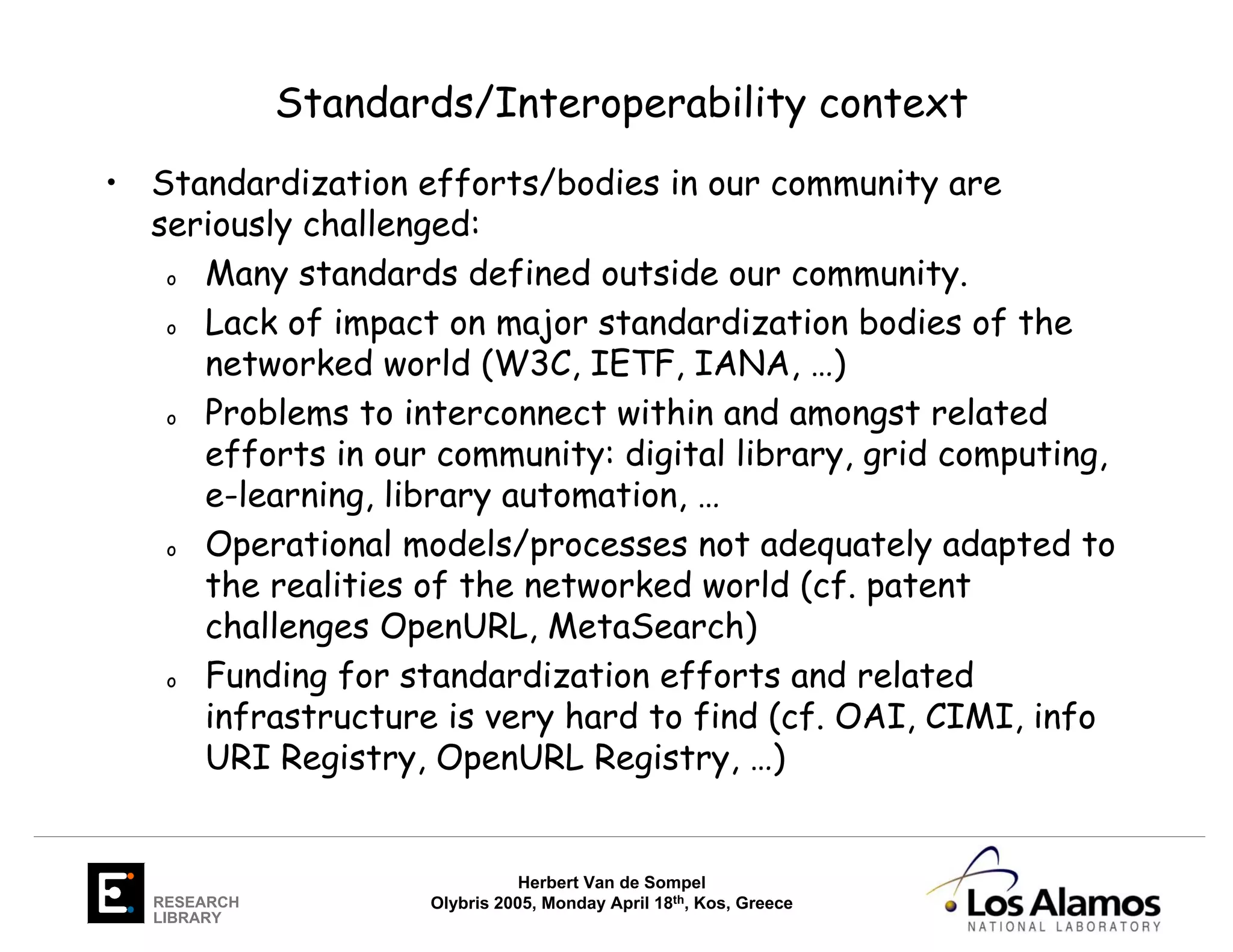 Untitled I: Challenges ahead