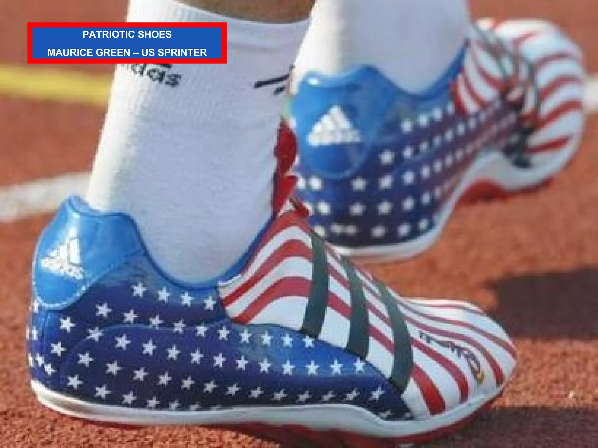 PATRIOTIC SHOES MAURICE GREEN – US SPRINTER 
