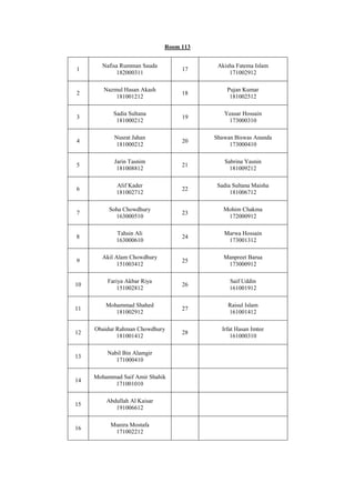 Olympiad seat plan | PDF