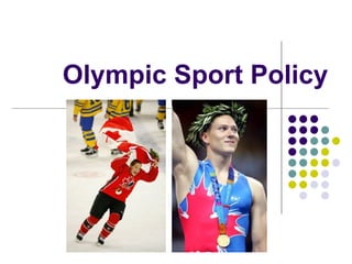 Olympic Sport Policy 