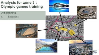 Analysis for zone 3 :
Olympic games training
Old planning
1. Location :
 