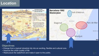 Location
Objectives
• Change from a typical industrial city into an exciting, flexible and cultural core.
• Improve the urban quality of life
• Restructure the waterfront and make it open to the public.
 