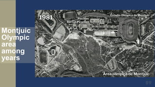 Montjuic
Olympic
area
among
years
 