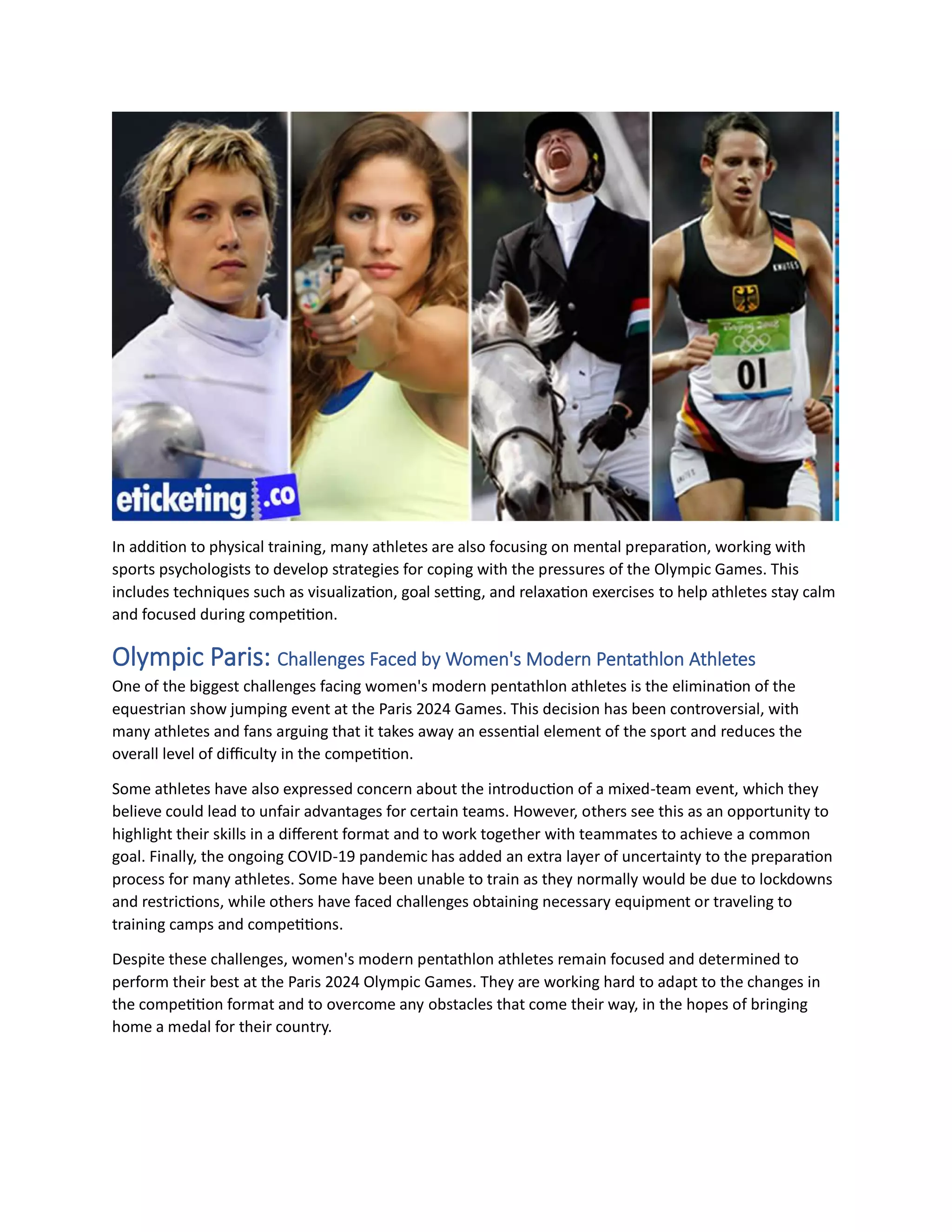 Olympic Paris Olympic Modern Pentathlon Complete History till Olympic
