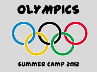 OLYMPICS



Summer Camp 2012
 