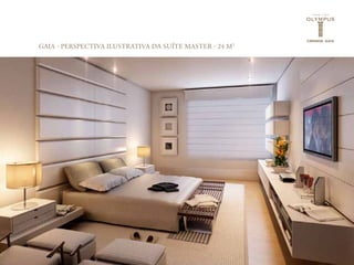 GAIA - PERSPECTIVA ILUSTRATIVA DA SUÍTE MASTER - 24 M2
 