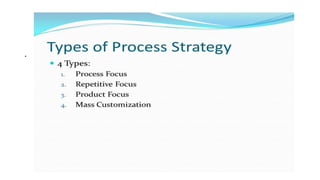 Process Strategy | PPTX