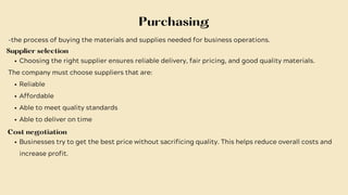 Comprehensive Guide to Materials Management in Operations and TQM | PDF