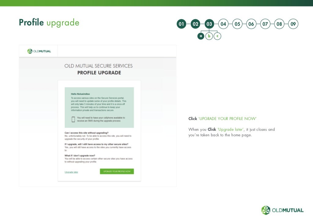 Old Mutual Rewards Registration process updated