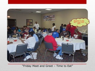 “Friday Meet and Greet – Time to Eat”
Richard it was
NOT your turn
yet!!
 