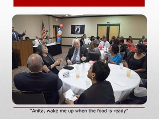 “Anita, wake me up when the food is ready”
 