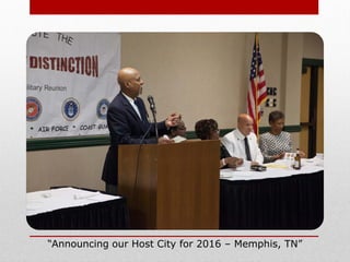 “Announcing our Host City for 2016 – Memphis, TN”
 