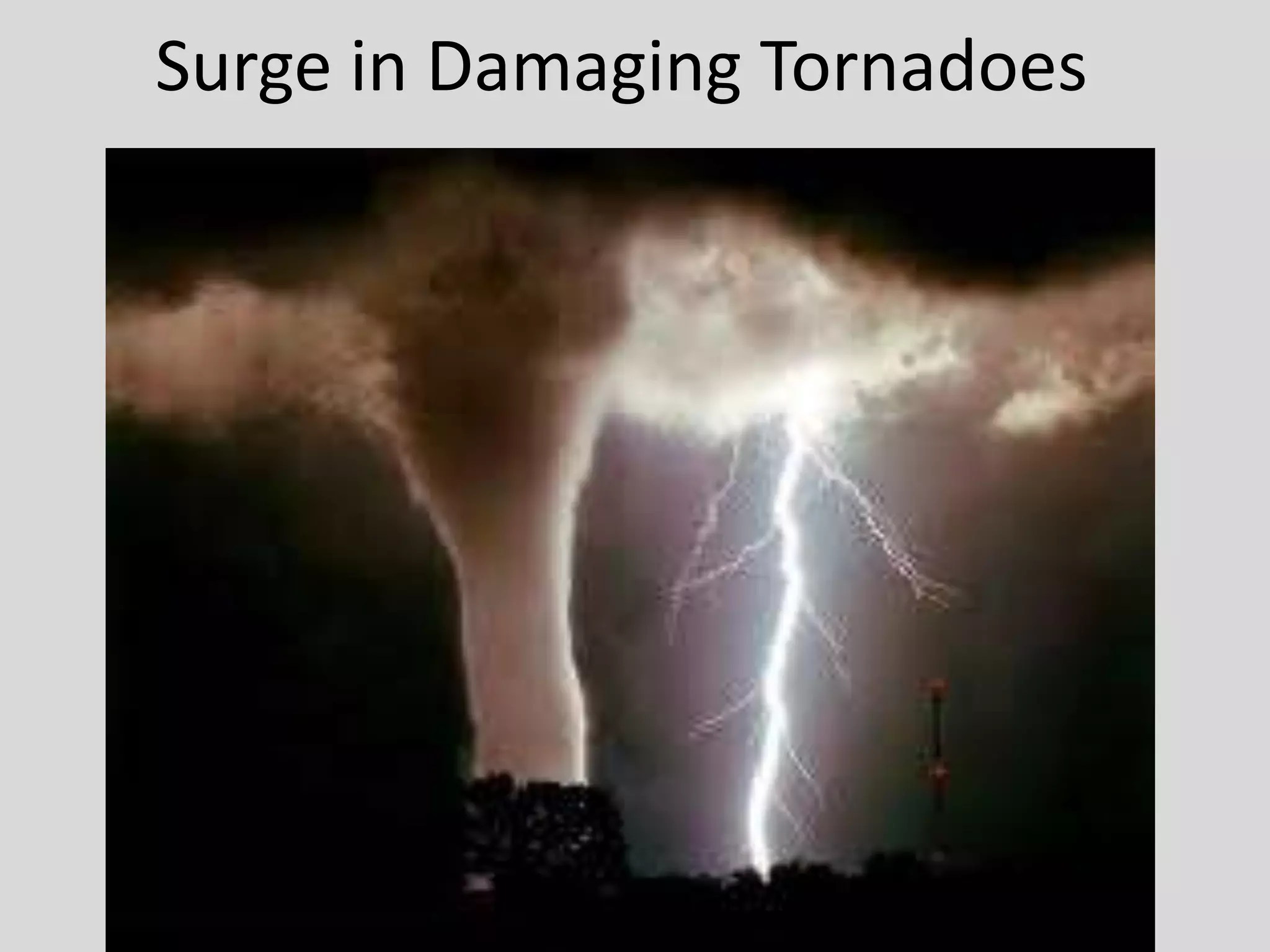 Surge in Damaging Tornadoes
 