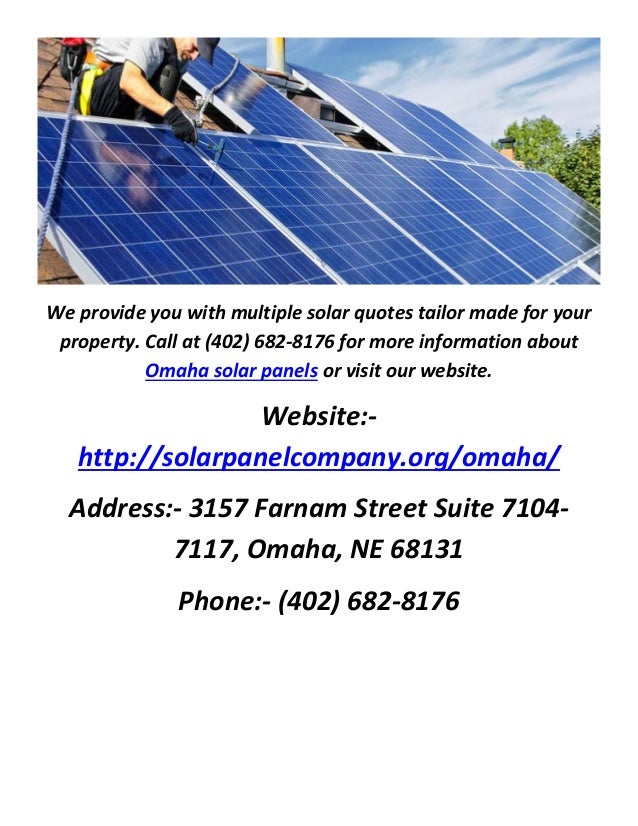 Solar Panels in Omaha Quotes From Best Solar Companies