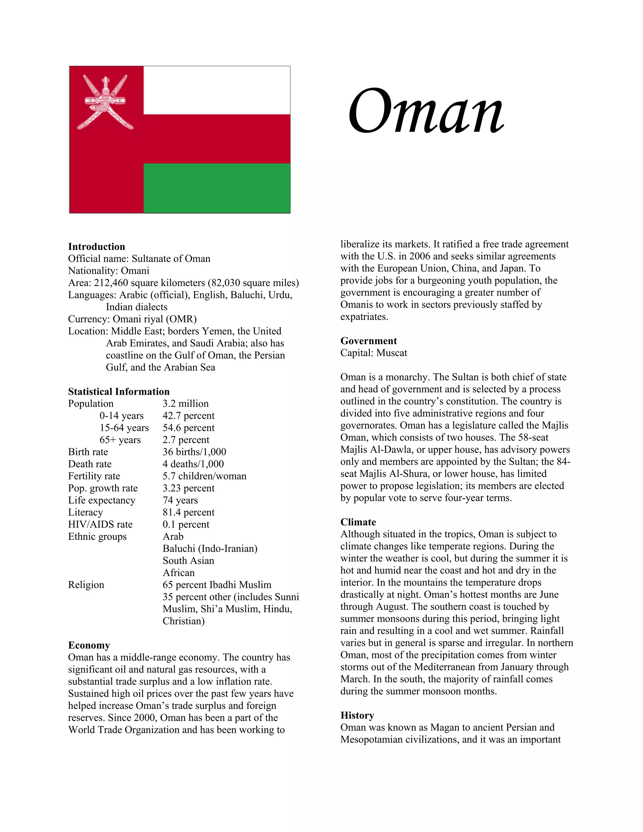 Oman | PDF
