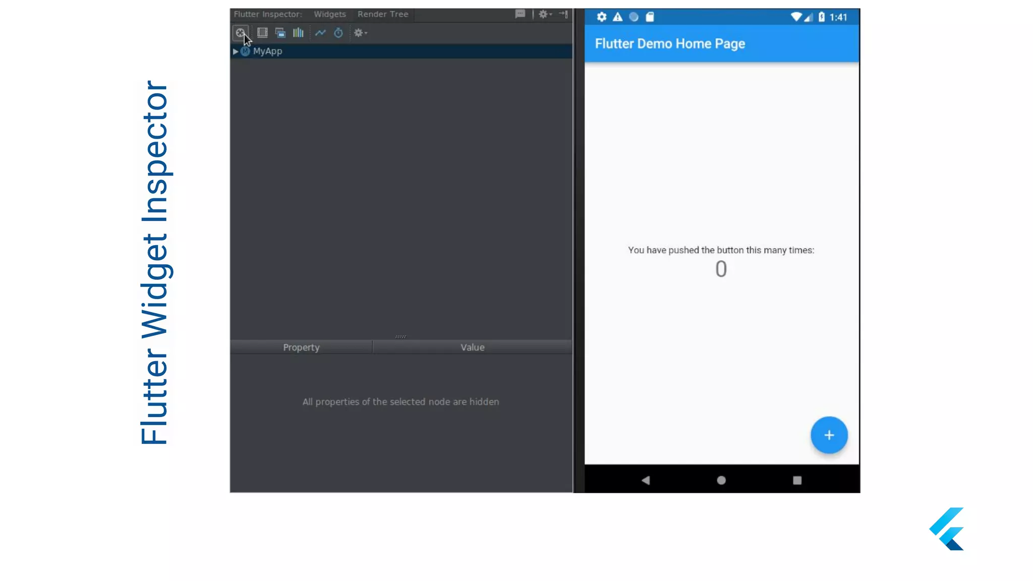 FlutterWidgetInspector
 