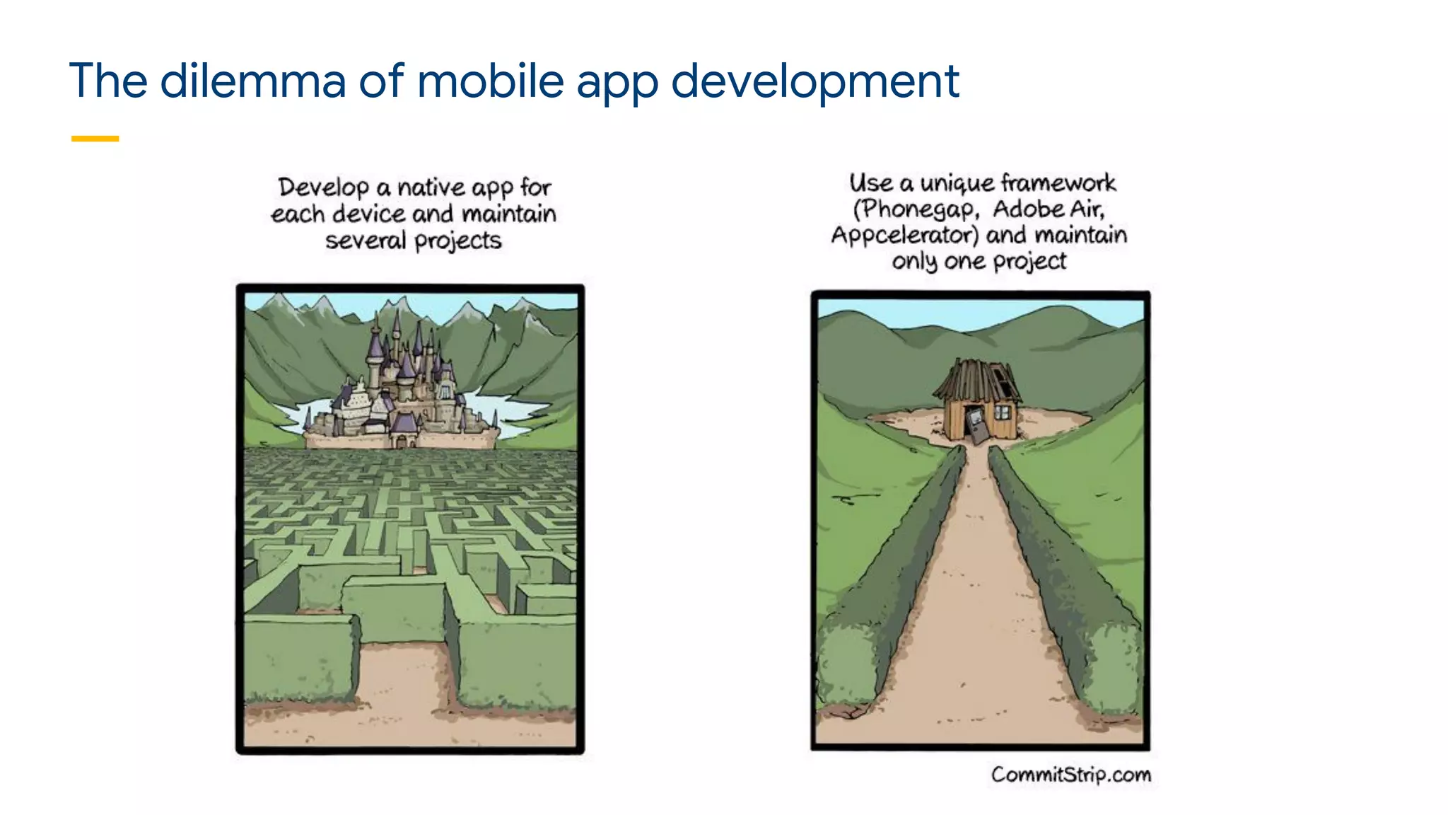 The dilemma of mobile app development
 