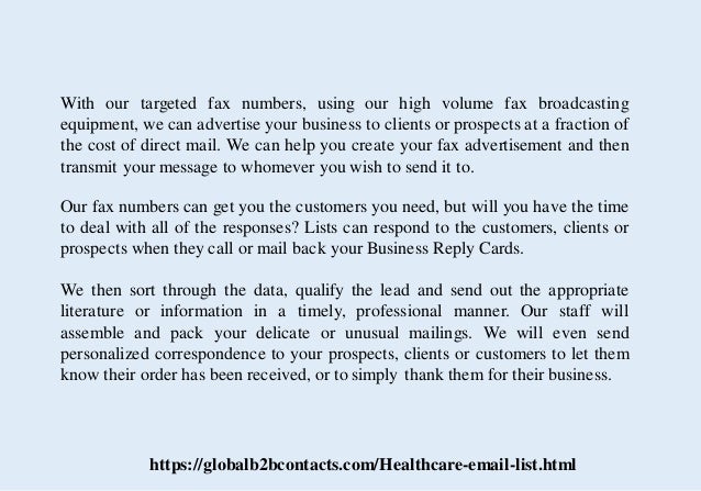 Oman Fax Number Mailing List