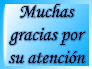 Muchas
gracias por
su atención
 