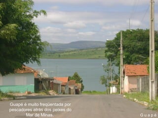 Guapé é muito freqüentada por
pescadores atrás dos peixes do
       Mar de Minas.             Guapé
 