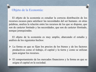 Introducción a la Economia | PPTX