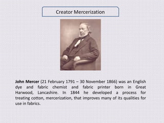Presentation on Mercerizing | PPTX