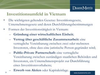 Anwalt in Vietnam Dr. Oliver Massmann Vietnam auf einem neuen Kurs mit Europa