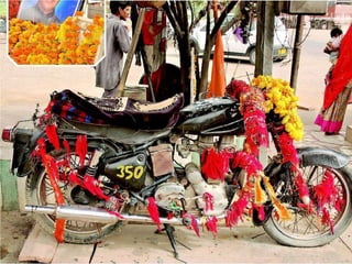 Om banna - The bullet moterbike god of India
