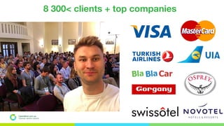 OpenMind.com.ua
Подорожуй. Навчайся. Заробляй
8 300< clients + top companies
 