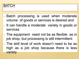 PRODUCT AND SERVICE DESIGN | PPTX