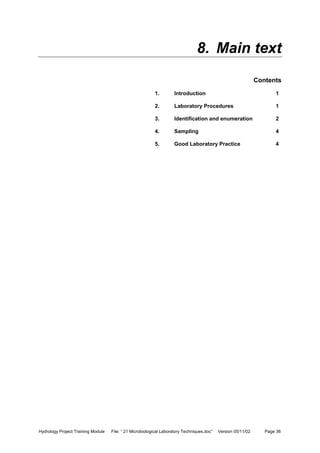 21 microbiological laboratory techniques | PDF