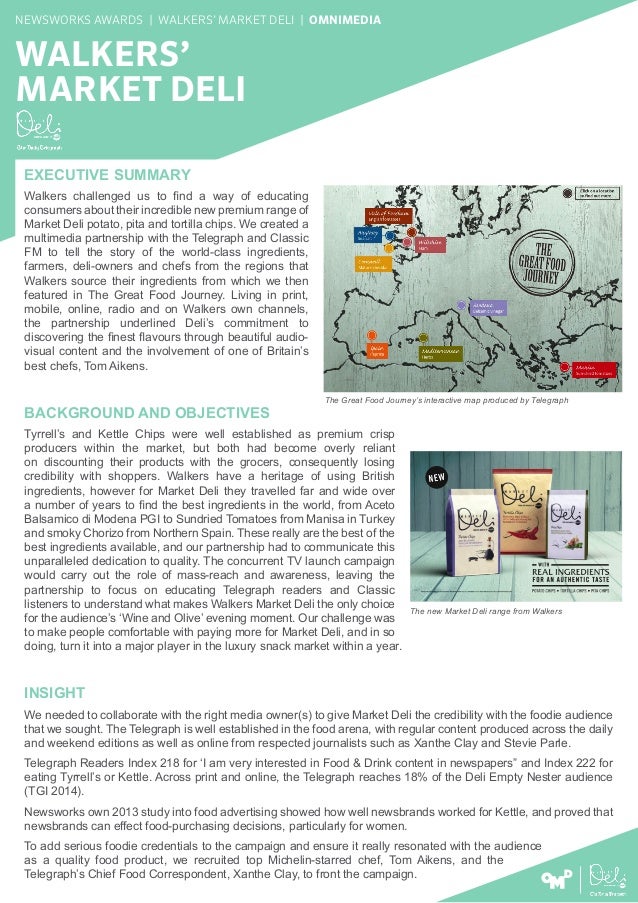 Walkers Market Deli range The Great Food Journey